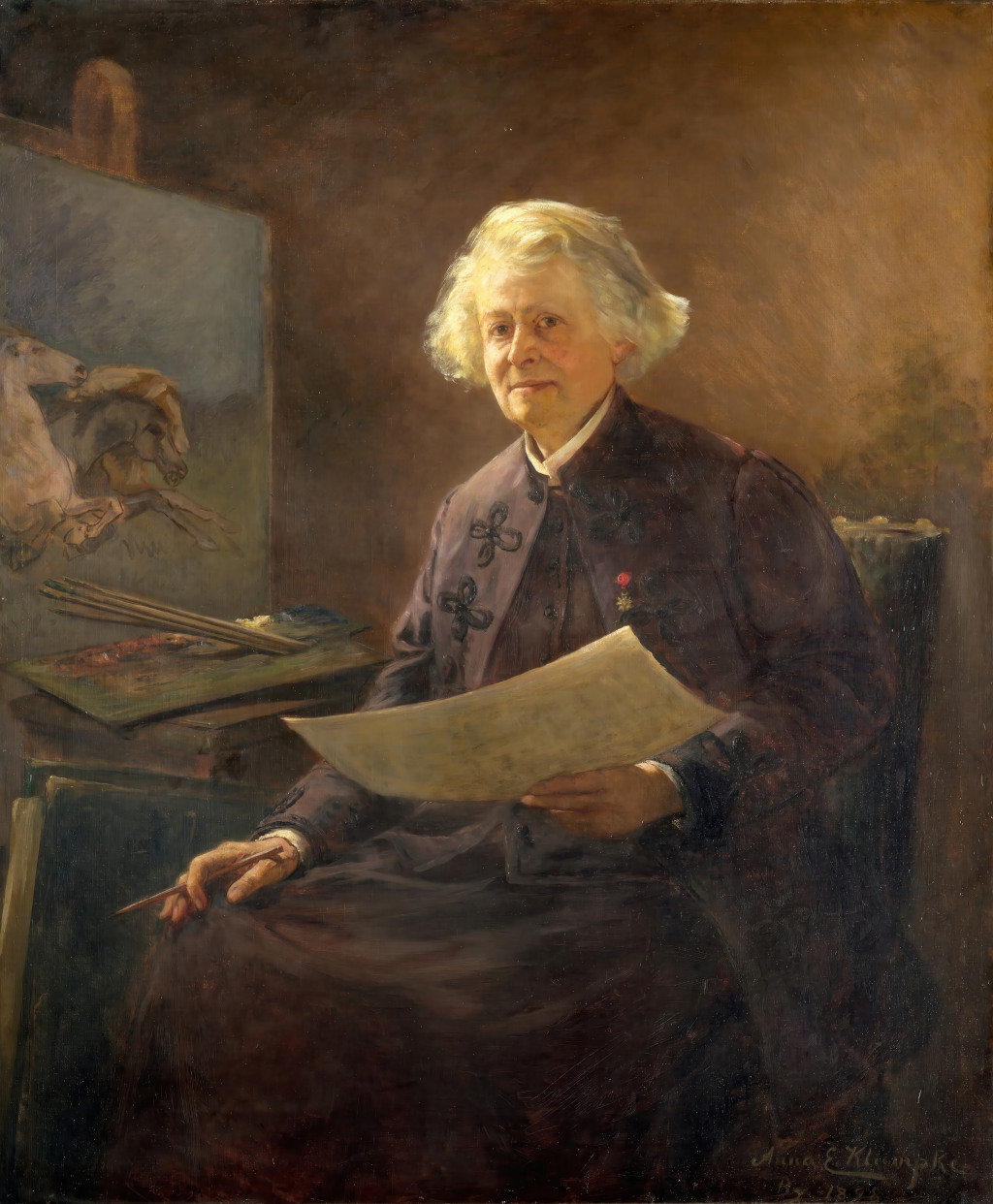 Rosa Bonheur Biography Portrait by Anna Elizabeth Klumpke 1898